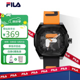 斐乐（FILA）手表男女中性老爹风潮流运动腕表学生硅胶手表 FLM38-6105-003