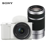 索尼（SONY）【618专享】ZV-E10K超值双镜头套装 白色机身+新16-50人像镜头+55-210长焦镜头 微单相机
