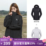 骆驼（CAMEL）三防冲锋衣户外登山服防水防风防污三合一保暖时尚运动外套 A9W114120-1X，黑色，女 2XL