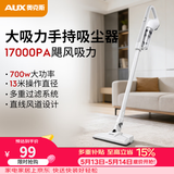 奥克斯（AUX）家用吸尘器手持地毯式低噪音小型迷你大功率强力吸尘器除尘机宠物家庭有线5米清洁猫狗毛发AXS-927 白色标配版