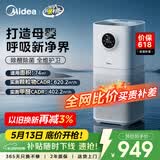 美的（Midea）【母婴认证】甲醛数显空气净化器鼻炎除醛除烟味异味过敏原柳絮花粉空气净化机森林家L1pro