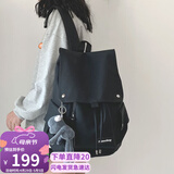 爱情海双肩包书包女初高中大学生电脑包15吋大容量4-6年级旅行背包