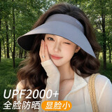 型公馆防晒帽女防紫外线太阳帽大帽檐帽子夏季遮阳帽遮脸空顶骑车显脸小