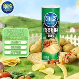 可比克薯片烧烤味105g桶装经典办公室休闲小零食解馋耐吃膨化轻脆食品