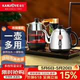 金灶（KAMJOVE） 自动上水电热水壶电茶炉耐热玻璃煮茶器煮茶壶黑茶自动加水烧水壶全自动茶台烧水壶 0.9L 旋转加水款