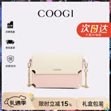 COOGI女士包包女款轻奢品牌单肩包斜挎女包情人节生日礼物女送老婆女友 粉色