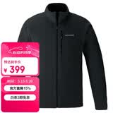 mont·bell 户外抓绒衣冲锋衣内胆男轻薄开衫内搭保暖上衣 1114881 BK黑色 XL
