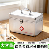 金隆兴铝合金家用医药箱小药箱急救药品收纳箱盒带锁医疗箱套装
