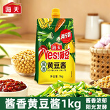 海天酱香黄豆酱1kg家用厨房炒菜下饭蘸酱凉拌海天黄豆酱 海天酱香黄豆酱1kg*1袋