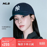 MLB帽子男女款棒球帽软顶鸭舌帽运动帽KARINA同款3ACP6601N-50NYS-F
