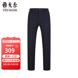 雅戈尔（YOUNGOR）休闲裤男DP棉免烫不易皱裤子自然垂顺易打理新品 VCDP329979AWY黑色 33 82A