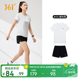 361°运动套装女夏季新款跑步速干短袖短裤两件套母亲节662524001H-1