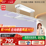 好太太（Hotata） 电动晾衣架智能自动升降晒被阳台晾衣架室外衣服架伸缩晾衣杆 【46孔大晒量】D11-Z白色