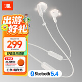 JBL TUNE 235BT 半入耳式耳机颈挂式蓝牙耳机带耳麦防水设计适用苹果小米 出游礼物 推荐 白色