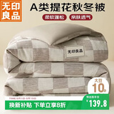 无印良品A类针织提花10%大豆纤维被子 秋冬被芯6斤 200x230cm