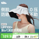 蕉下（beneunder）遮阳帽子黑胶贝壳防晒帽女防紫外线大檐太阳帽空顶帽BM532蓝