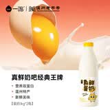 一鸣真鲜奶吧 浙江特产 低温早餐奶生牛乳蛋奶1kg*2瓶双蛋白源头直发