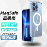 其势 适用苹果磁吸手机壳 magsafe无线充电 硬壳软边气囊防摔透明保护套 女男网红高端简约款 【1：1 还原】磁力可吸500克·带装壳动画 iPhone12 Mini