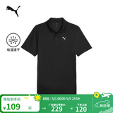 彪马PUMA 吸湿速干修身短袖Polo衫男女情侣商务翻领运动上衣528700