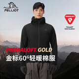 伯希和（Pelliot）Primaloft金标P棉服男保暖防风户外棉衣夹克冬外套114376129黑XL