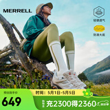迈乐（Merrell）官方店男女款户外登山徒步鞋减震MOAB 3迈越者轻量防滑耐磨透气 J035894白灰米（女） 36