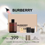 博柏利（BURBERRY）伦敦男士淡香水礼盒(50ml+1.5ml*2+香薰蜡烛+分装器) 礼物送男友