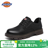 Dickies男士休闲鞋工装商务皮鞋男休闲复古英伦工装鞋 黑色  40 