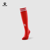 卡尔美（KELME）儿童长筒足球袜加厚毛巾底防滑比赛训练运动高筒袜子青训 红色