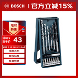 博世（BOSCH）Mini钻头+批头套装木材石材钻孔适配起子机冲击钻电钻（15支装）