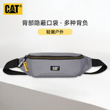 卡特（CAT）腰包胸包潮牌小包手机轻挎包背部暗袋男女灰色 礼物 83615
