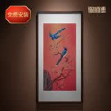 铜师傅 手工錾刻 铜雕画 《喜气盈门》客厅玄关沙发背景墙装饰画