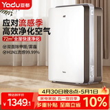 亚都（YADU）空气净化器 办公室家用净化器 除甲醛细菌雾霾过敏源流感 KJ600G-S5Pro
