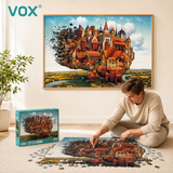 VOX成人拼图1000片 空中天空之城成年玩具减压高难度拼图生日礼物