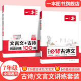 一本2027一本初中生必背古诗文初中文言文完全解读 七八年级古诗文全一册 初一二三古诗词必背 789年级语文古文解析全国通用 7年级【古诗文讲练套装】 正版
