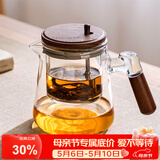 MULTIPOTENT飘逸壶玻璃泡茶壶懒人冲茶器烧水壶耐高温茶水分离壶