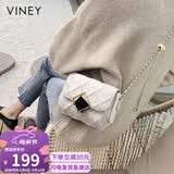 viney包包女包牛皮洋气斜挎包品牌单肩链条包生日母亲节礼物实用送妈妈