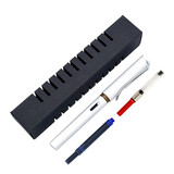 LAMY 德国原装进口LAMY凌美钢笔 吸墨器狩猎者 礼盒装商务 学生 狩猎者亮白色龙骨盒套装-F笔尖(含吸墨器)