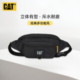 卡特（CAT）腰包胸包斜挎包骑行运动手机小包背部口袋 暗纹黑 84577 520礼物