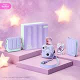 INSTAX富士instax立拍立得 一次成像相机 mini13漂浮记忆礼盒 香芋紫 含10张幻梦银河相纸