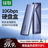 绿联M.2 NVMe固态硬盘盒 硬盘读取器移动硬盘盒 适用笔记本电脑iPhone17手机外接SSD硬盘盒 铝合金散热