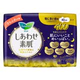 乐而雅花王进口F透气棉柔纤巧超长量多夜用卫生巾40cm7片姨妈巾京东自营