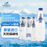 圣碧涛（SAN BENEDETTO）意大利 碳酸饮料500ml*24整箱天然加气水 气泡水阿尔卑斯山