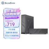 银昕（SilverStone）米罗ML12 HTPC机箱（PCIe4.0/支持ITX主板/Type-C/ATX电源/直立横卧/长显卡)