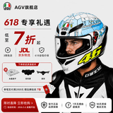 AGV K1S头盔K1摩托车机车全盔四季通用全覆式跑盔男女广角通风透气3C K1S-ROSSI WIN TEST 2017 L（适合57-58头围）