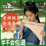 天鹅排箫中小学生c调16管专业演奏级排笛16管象牙白标配