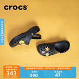 CROCS卡骆驰洞洞鞋贝雅洞洞鞋轻便运动鞋耐磨一脚蹬拖鞋休闲鞋|10126 黑色-001 45 (290mm)
