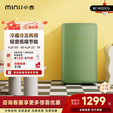 小吉（MINIJ）121L迷你复古小冰箱冷冻冷藏一体单门冰箱小型家用宿舍节能低噪客厅电冰箱 121L|冷藏冷冻两用|橄榄绿