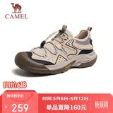 骆驼（CAMEL）踏山男士户外登山复古透气休闲低帮徒步鞋 G14M342685 杏色 42
