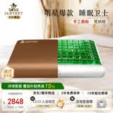 嘉唯（JAHVERY）枕头凝胶枕颈椎枕头记忆棉成人睡觉深度睡眠枕护颈专用睡觉枕芯 (可刺绣)云端凝胶-睡眠卫士-梵纳棕12CM 灵动绿岩深睡凝胶枕