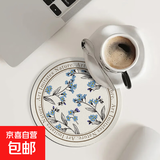 餐垫杯垫桌垫隔热垫子隔热垫防烫耐高温锅垫碗垫家用餐盘砂锅垫子 唯美线条03 14cm*14cm
